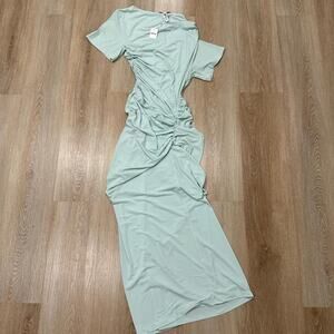Khy asymmetrical ruched dress brand